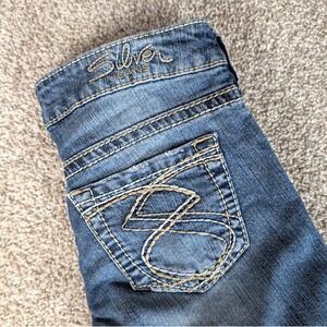Silver Jeans Frances Capri Women Blue Denim‎ Jeans Size 25